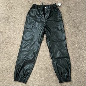 Leather Cargo Pants